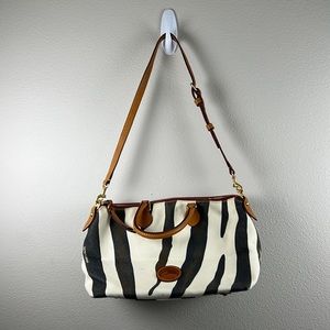 Dooney and Bourke Zebra Print Handbag Purse